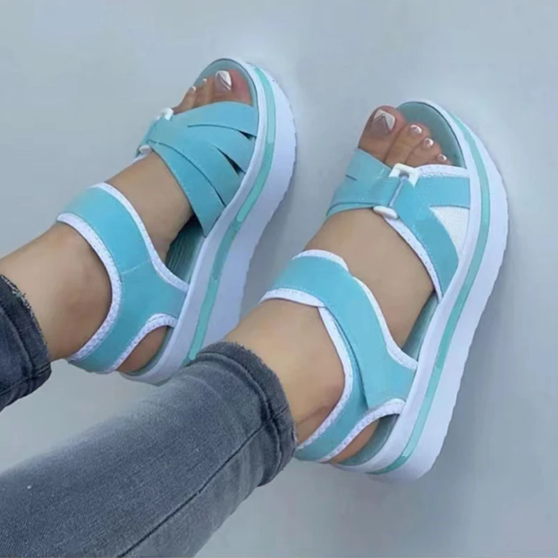 Summer Women Shoes Sandals Soft Women Shoe Breathable Walking Shoes Wedge Sandals Ladies Casual Women Sandal Female Footwear - Image 4