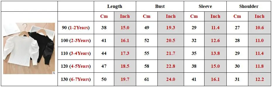 Fashion Kids Girls Blouse Puff Long Sleeve Girls Shirt White Blouse Tops Children Clothes Baby Toddler Teen School Princess A383 - Image 6