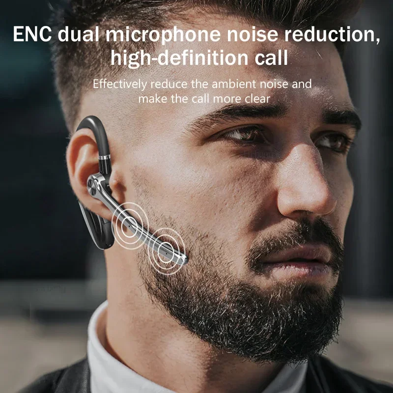 EARDECO Portable Wireless Bluetooth Headset Ear Hook Noise Reduction Single Ear Sports Running Business Wireless Game Headset - Image 2