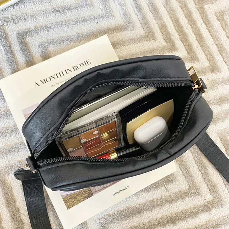 Fashion Women's Small Crossbody Bag PU Leather Messenger Bags Zipper Handbags Luxury Designer Purse Summer Travel Bag for Female - Image 6