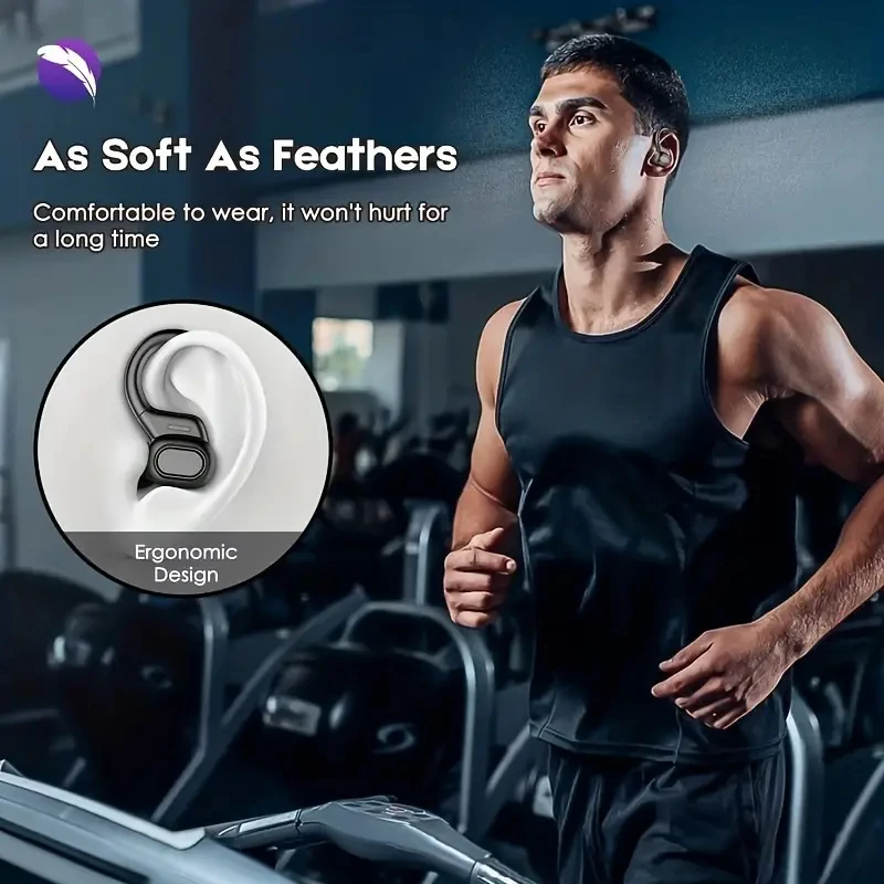 SHUKE Bluetooth Earbuds Wireless Earphones Sport EarHook Headset 9D Hifi Stereo Sound Waterproof Headphones In Ear With Micphone - Image 5