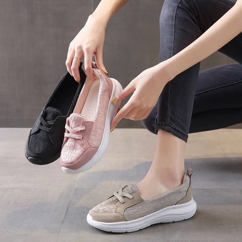 2023New Women's Shoes Summer Fashion Flat Lazy Sneakers Breathable Comfortable Light Shallow Mouth Slip-on Non-slip Casual Shoes - Image 5