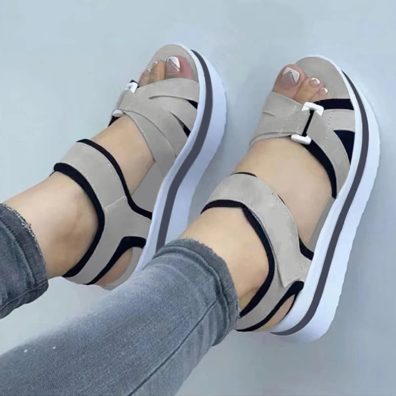 Summer Women Shoes Sandals Soft Women Shoe Breathable Walking Shoes Wedge Sandals Ladies Casual Women Sandal Female Footwear - Image 2