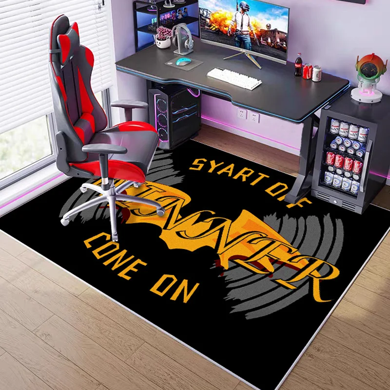 VIKAMA Gaming Room Carpet, Bedroom And Study Computer Swivel Chair Rug Home Soundproof And Anti-Slip Floor Mat, Home Decoration - Image 4