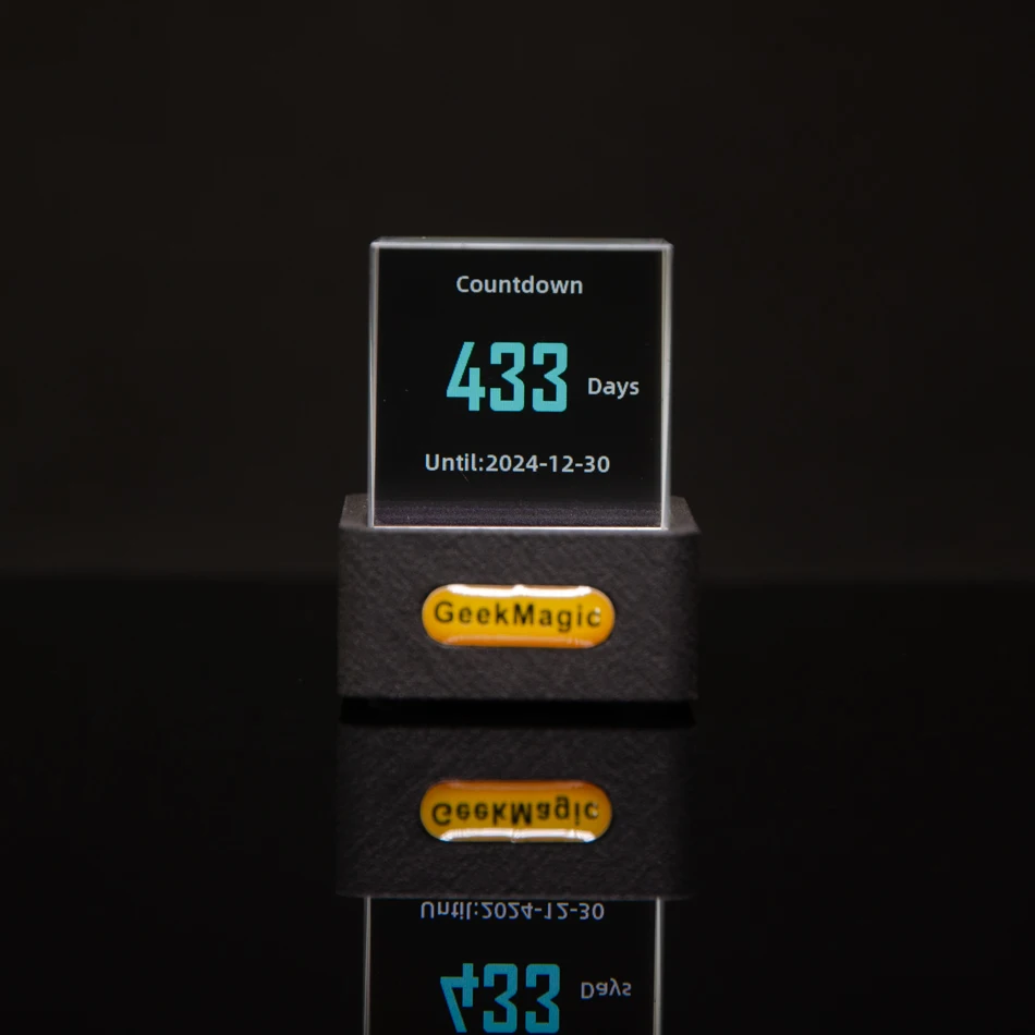 GeekMagic GIFTV Crystal Holographic Desktop Decoration Smart Weather Station Digital Clock with GIF Animations - Image 5