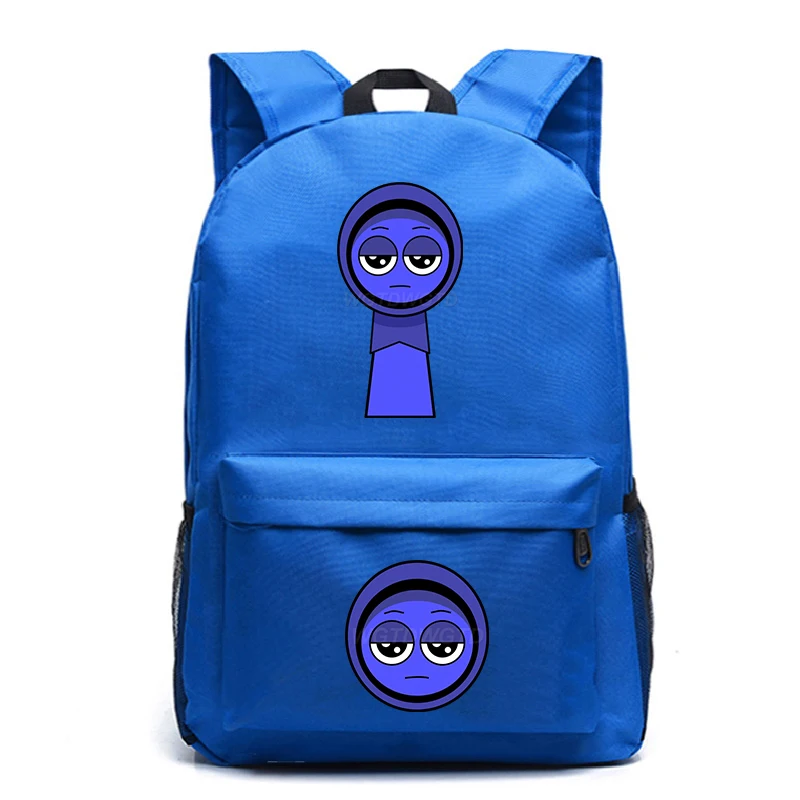 Sprunki Students Cartoon School Backpack Sprunki Game Pattern Multi-function Primary Schoolbag Sprunki Game Mochilas Masculinas - Image 3