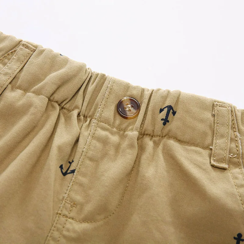 2-9 Years Children Shorts Toddler Kids Short Pant Summer Cotton Anchor Boys Beach Shorts Leisure Capris Baby Clothing KF553 - Image 4