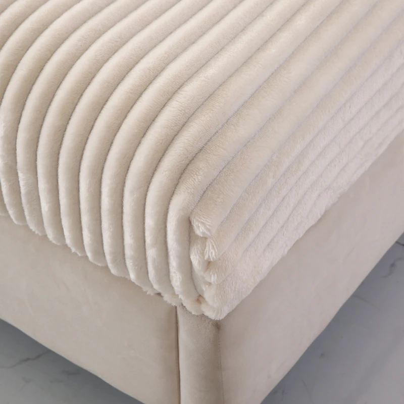 1Pc Faux Fur Velvet Fitted Sheet Soft Plush Bedcover Mattress Cover With All-around Elastic Rubber Band Bed Sheet Warm Bedsheets - Image 3