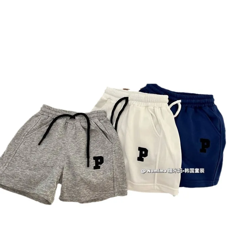 Kids Casual Sweatpants Boys Summer Shorts Girls Letters Elastic Waist Short Pants 2025 Childrens Trousers For 12M-7 Years - Image 5