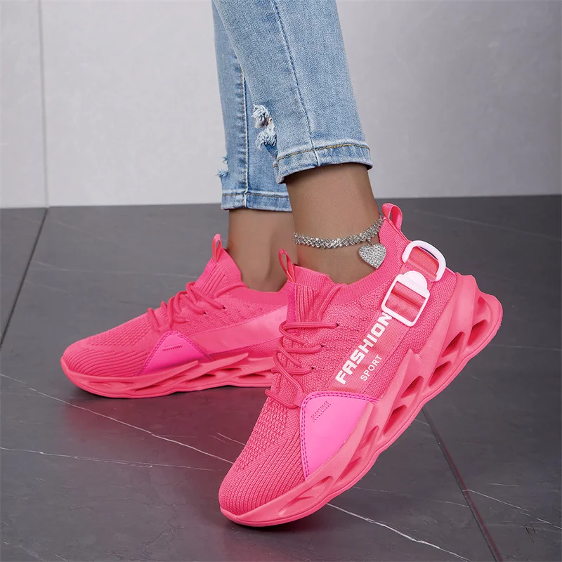 Fashion Purple Womens Casual Sneakers Lightweight Outdoor Walking Shoes Women Breathable Running Sneakers Unisex Men Sport Shoes - Image 4