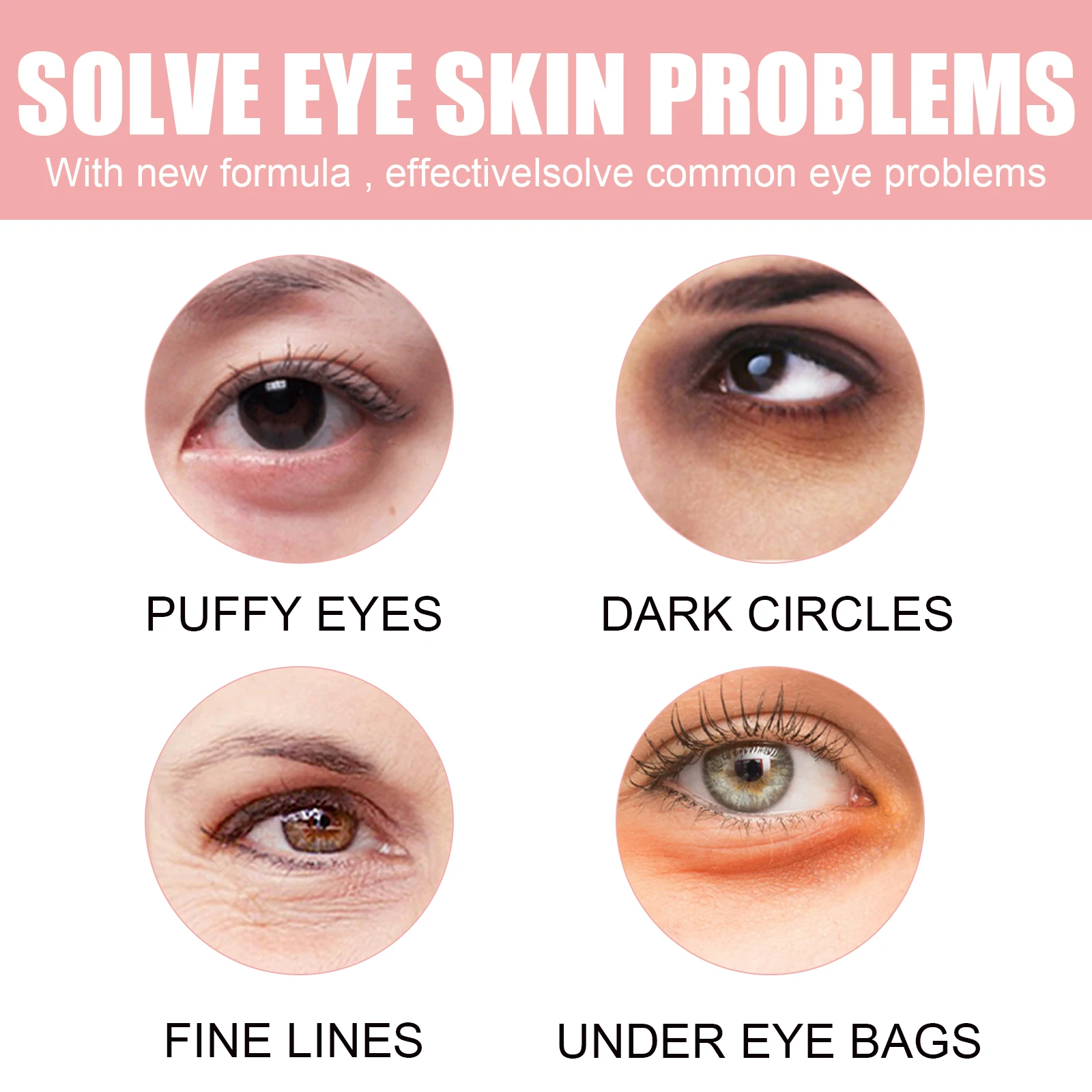 OUHOE 60pcs Rose Eye Mask Fades Fine Lines, Eye Bags, Dark Circles, Moisturizing, Moisturizing, Firming Eye Patch Care Eye Mask - Image 5
