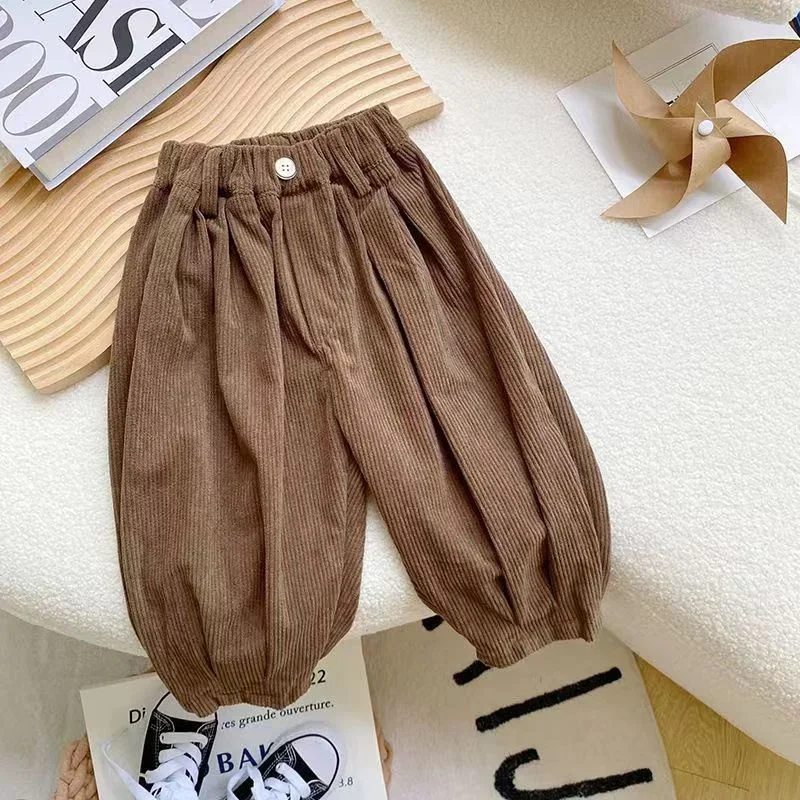 Boys Casual Pants Long Trousers Cotton 2025 Brown Spring Autumn Baby's Kids Pants High Quality Children's Clothing - Image 3