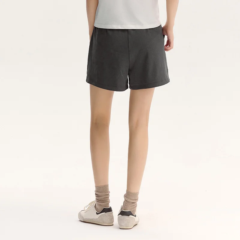 Semir Casual Trousers Women Elastic Waist Loose Straight-leg Trousers 2024 New Summer Version Split Textured Shorts - Image 6