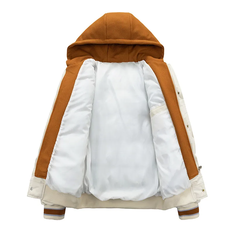 Men Women Winter Parka Colorful Men's Winter Jacket Coat Oversize Parka Korean Men's Puffer Jacket Harajuku Hip Hop Hooded Coat - Image 4