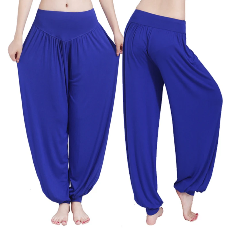 New Women casual harem pants high waist dance pants dance club wide leg loose long bloomers trousers size - Image 2
