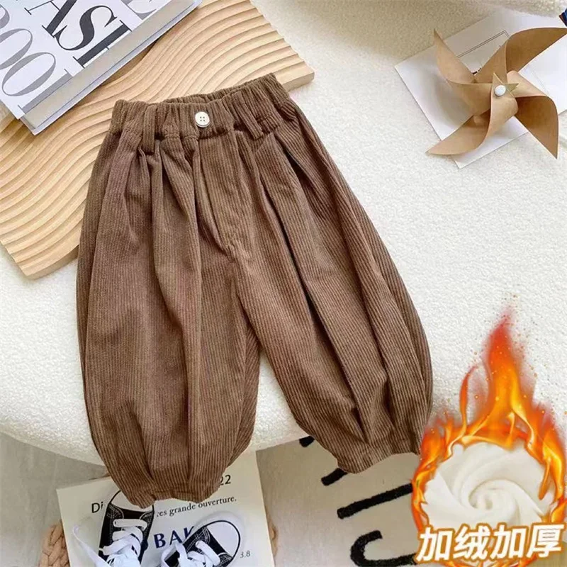 Boys Casual Pants Long Trousers Cotton 2025 Brown Spring Autumn Baby's Kids Pants High Quality Children's Clothing - Image 4