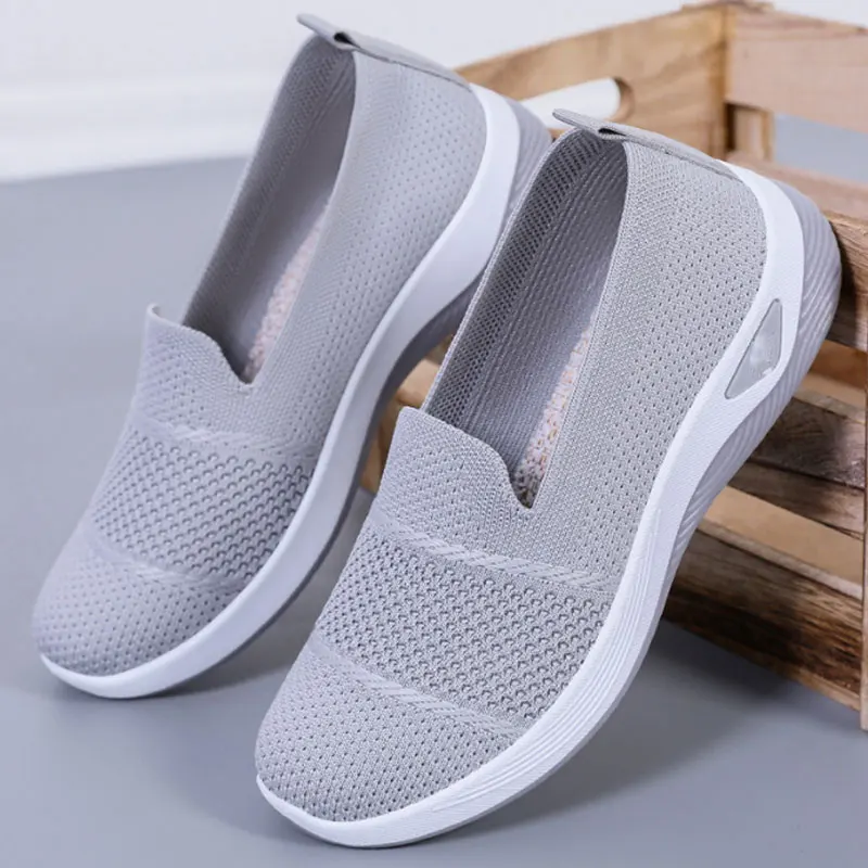 Women's Sneaker Loafers Tennis Femimino Ladies Slip On Breathable Sports Shoes Designer Barefoot Shoes Ballet Flats - Image 3