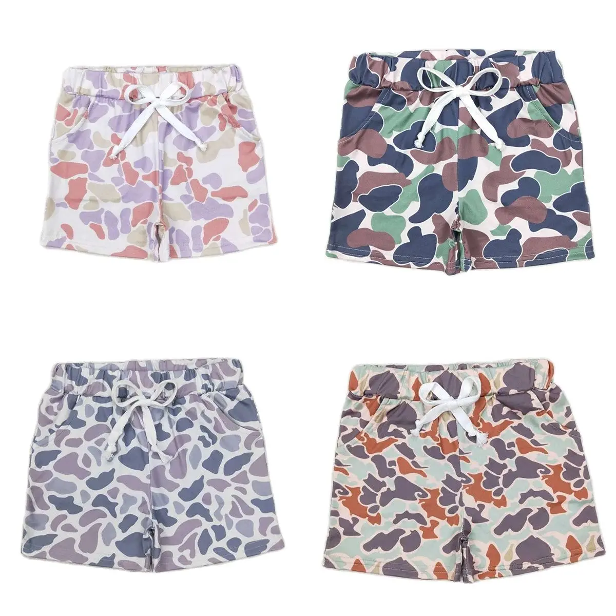 Wholesale Hot Sale RTS Kids Shorts For Baby Boys Girls Camouflage Pocket Shorts For Children Boutique Children's Clothing - Image 3