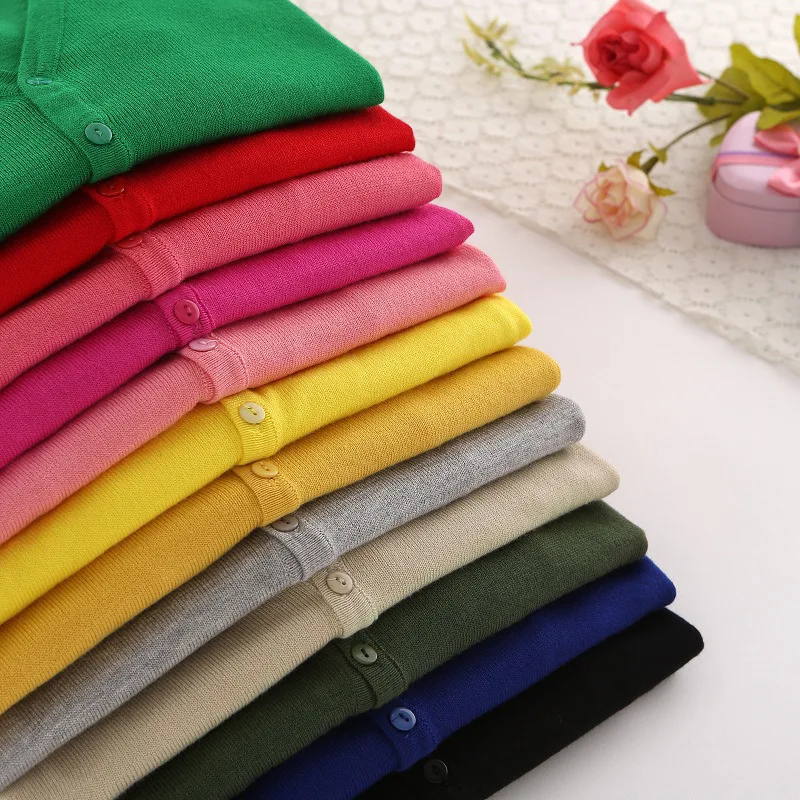 Sweater Knitted Cardigan Button Jacket 2023 Spring Autumn V-neck Loose Large Size Long Sleeve Casual Tops For Women Sweater 4XL - Image 4