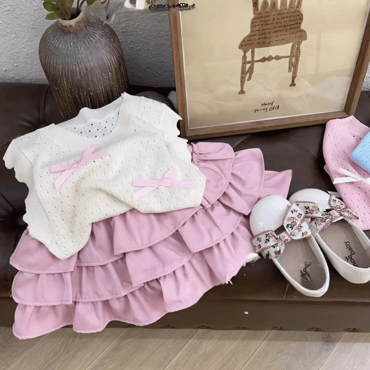 2024 Baby Girls Layers Cake Skirts With Safe Shorts Fashion Kids Children Birthday Summer Skirt Casual Cute Clothes - Image 6