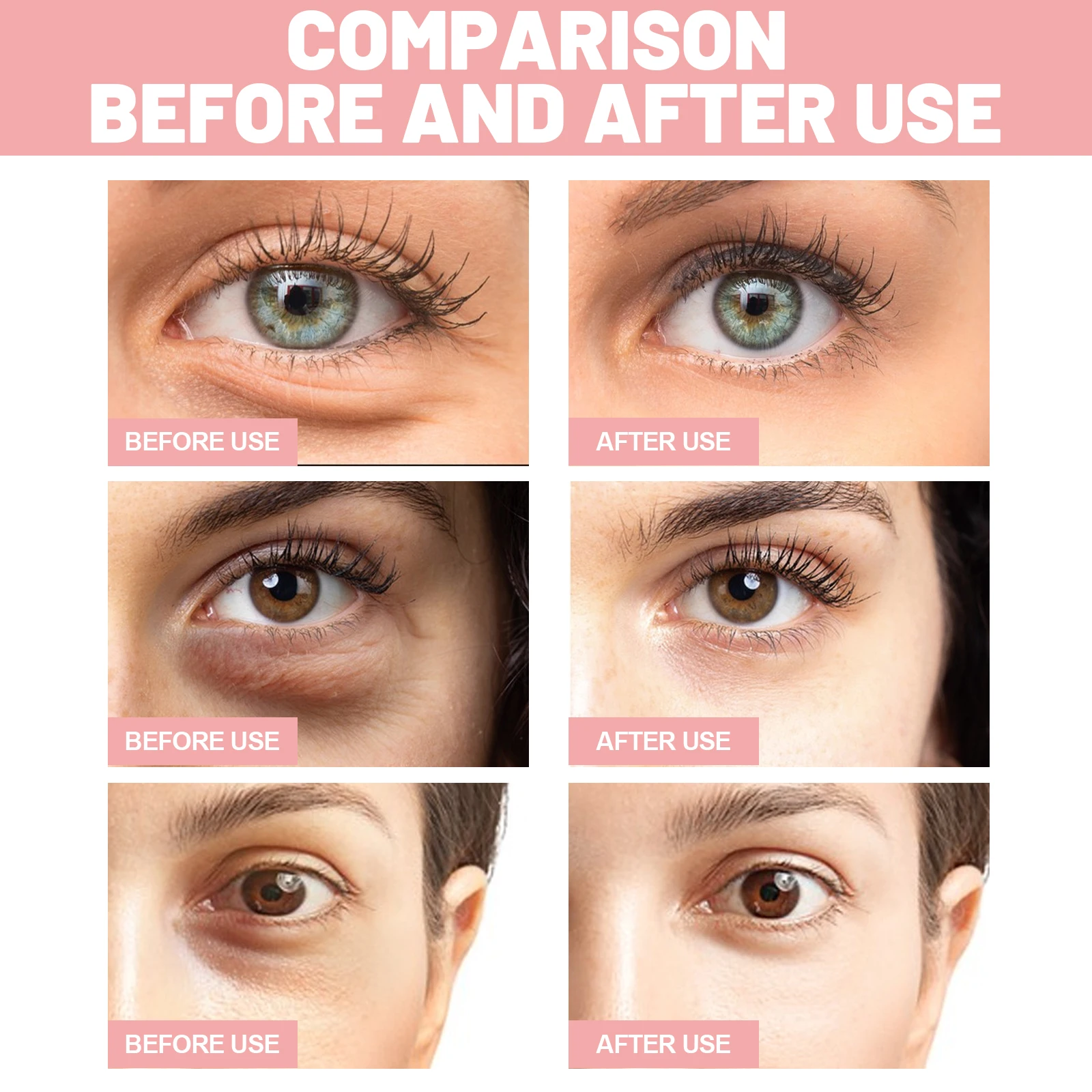 OUHOE 60pcs Rose Eye Mask Fades Fine Lines, Eye Bags, Dark Circles, Moisturizing, Moisturizing, Firming Eye Patch Care Eye Mask - Image 2