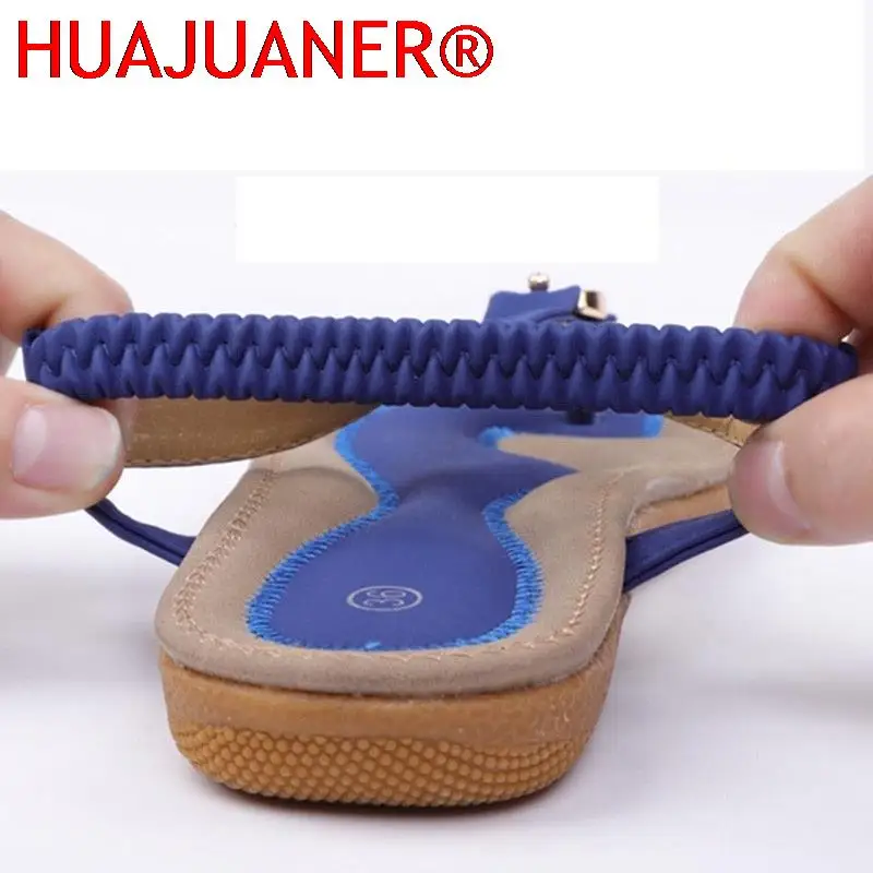 Summer Women Sandals Bohemia Casual Ethnic Shoes Flip Flops Soft Flats Woman Comfortable Plus Size Wedge Sandalias Zapatos Mujer - Image 4