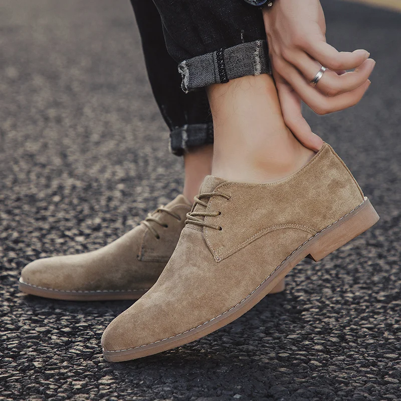 Men's Matte Leather Black/brown Casual Business Office Oxfords Formal Suede Leather Shoes for Men New Arrivals Male Derby Style - Image 5