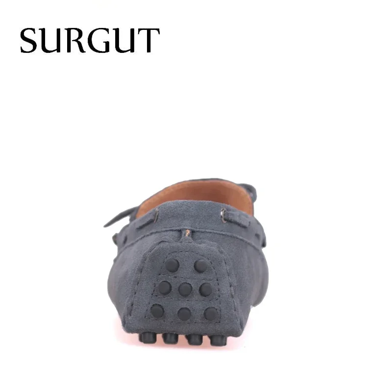 SURGUT Brand New Fashion Summer Spring Men Driving Shoes Loafers Real Leather Boat Shoes Breathable Male Casual Flats Loafers - Image 3