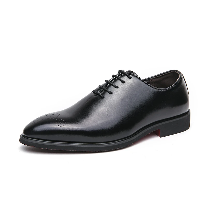 Classic Brand Pointed Banquet Dress Shoes Brown High-end Men's Business Shoes Men's Commuting Daily Casual Shoes Flat Bottomed - Image 6