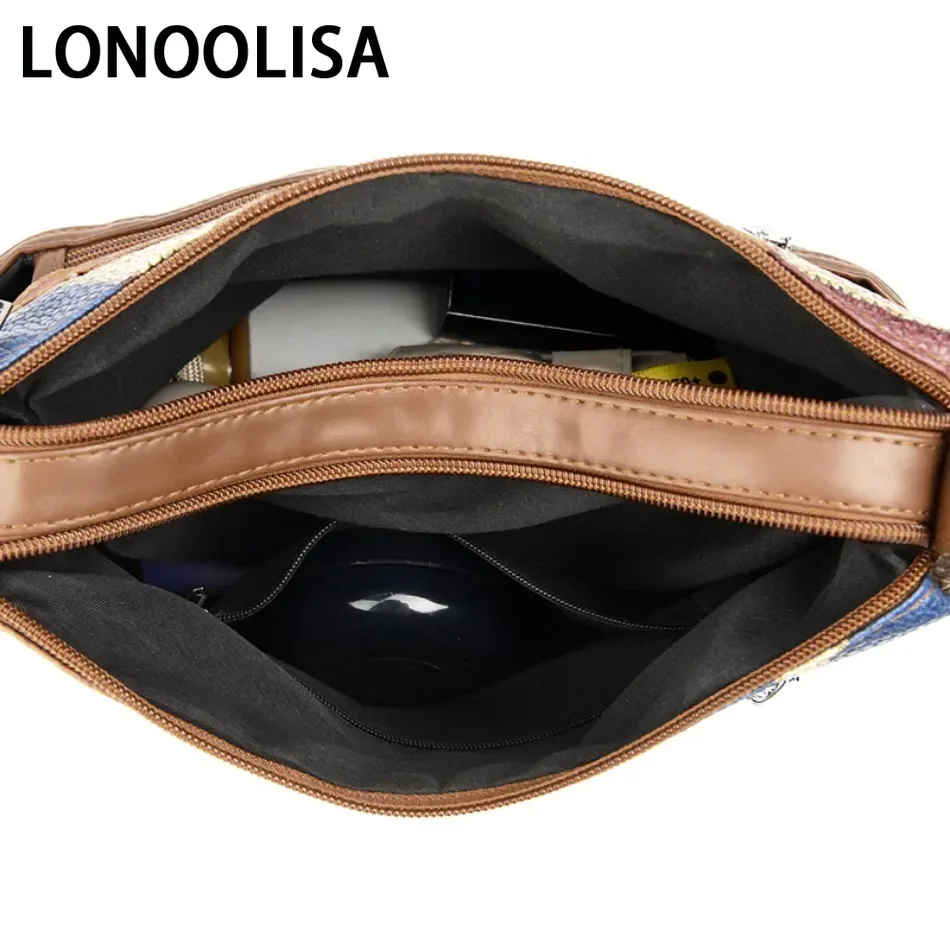 Soft Leather Purses and Handbags Casual Shoulder Crossbody Bags for Women 2024 Vintage Multi-pocket Ladies Messenger Bags Design - Image 5