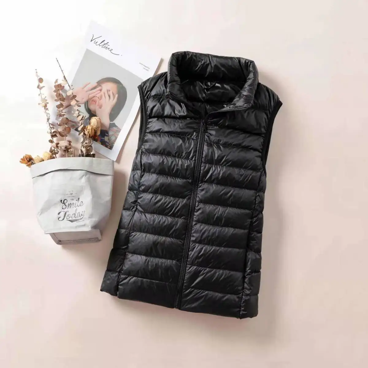 New 2024 Women Women Ultra Light Down Vests Slim Sleeveless Jacket Portable Girl Lightweight Windproof Waistcoat - Image 3