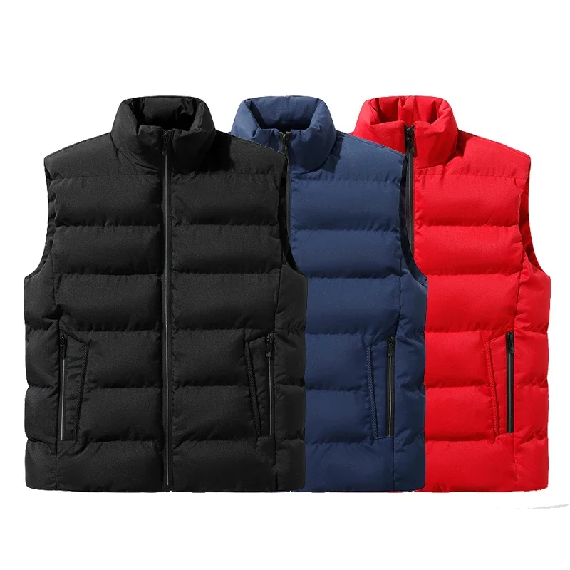 8XL Spring Men Casual Sleeveless Vests Jacket Mens Autumn Winter Warm Windproof Waistcoat Men Fashion Outwear Vest Jackets Male - Image 5