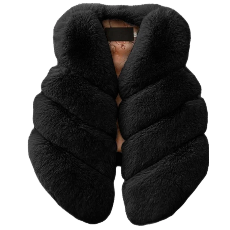 Baby Girls Faux Fur Vest Children Kids Warm Outfits Christmas WaistCoat Tollder Jacket Coat Clothes Outerwear Clothing - Image 6