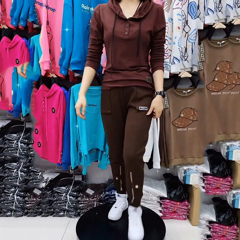 Autumn Winter Women Pants Add Velvet Pants Elastic Waist Zipper Guard Harem Pants Casual Sports Trousers Female Harem Pants - Image 6