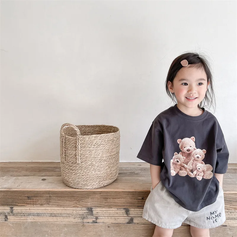 2025 New Fashion Letter Print Children Shorts Cotton Girls Casual Shorts Cute Baby Boys Beach Shorts Loose Kids Shorts Clothes - Image 4