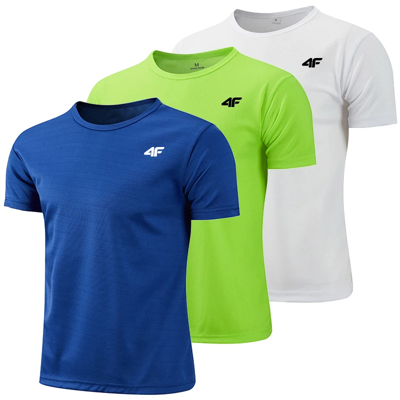 3 Pcs Men's T-shirt Printing Hot Sales Short Sleeve Jogging Casual Quick Drying Clothing Lightweight Men T-shirt Cool in Summer - Image 6