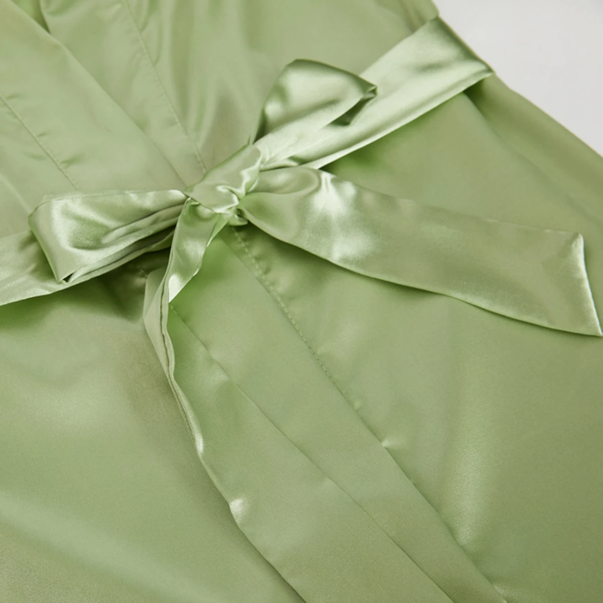 Satin Silk Robes Wedding Bathrobe Bride Bridesmaid Gown Women Clothing Sleepwear - Image 6