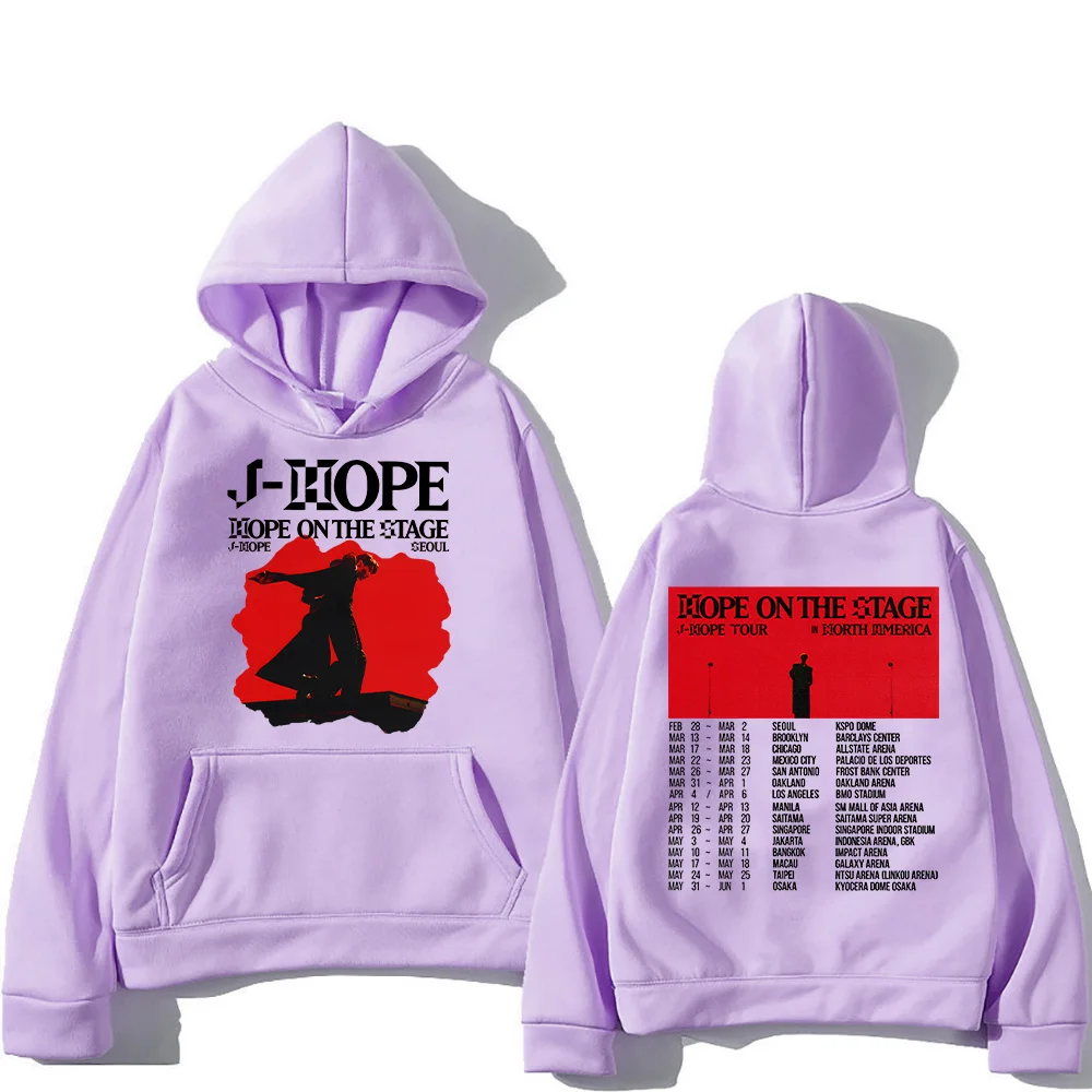 Kpop J-Hope New Hoodies J-Hope Hope on The Stage Tour 2025 Sweatshirts Unisex Casual Clothing Hip Hop Fashion Aesthetic Pullover - Image 5
