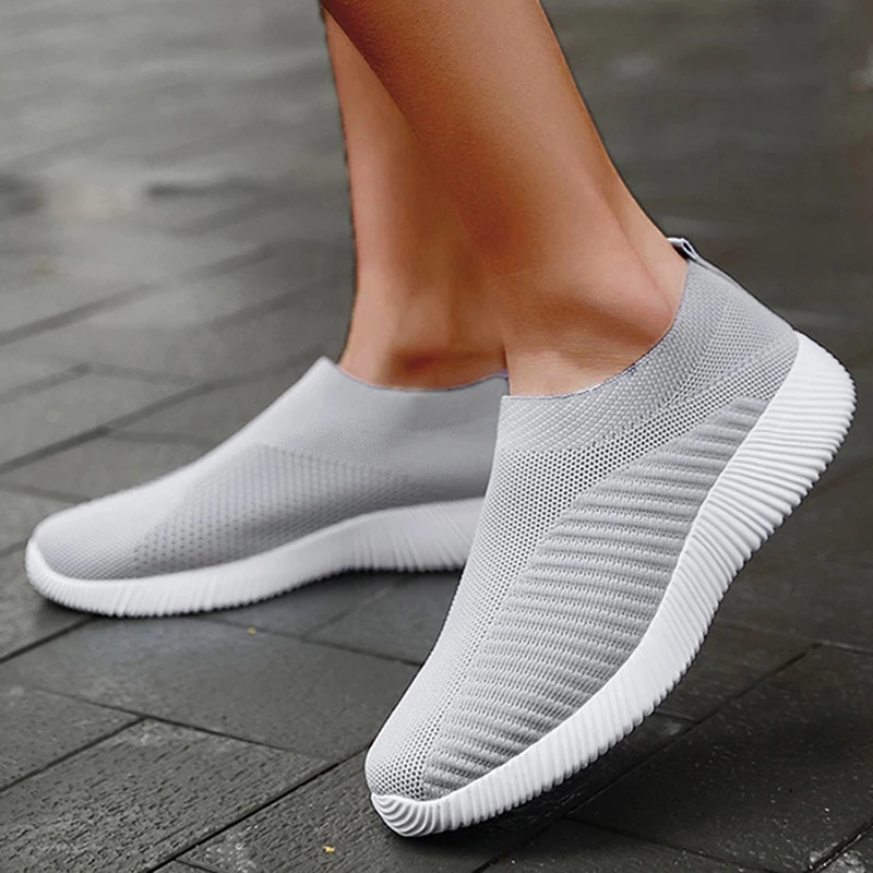 Women Sneakers Fashion Outdoor Woman Shoes Walking Sneaker Women Slip On Sock Shoes Platform Women's Sneaker Zapatos De Mujer - Image 3