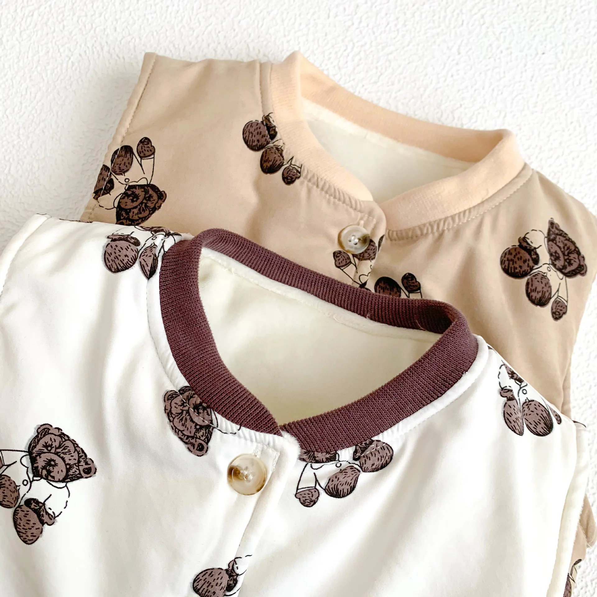 Baby Winter Clothes Newborn Infant Vest Korean Bear Print Baby Girls Outerwear Boys Sleeveless Jackets Warmth Kids Autumn Tops - Image 4