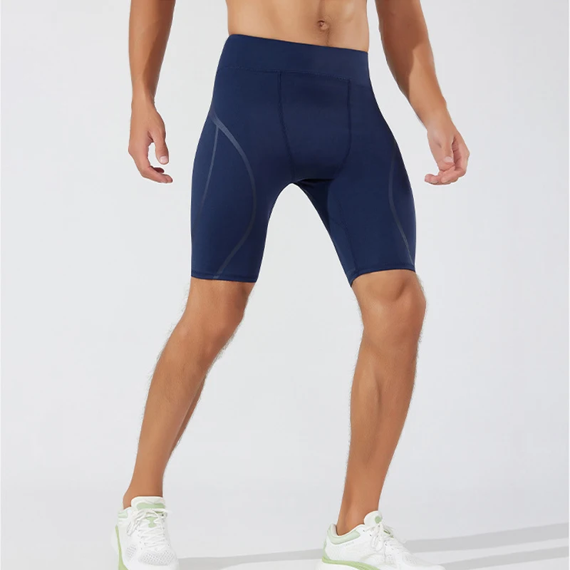 S-2XL Men Smart Compression Running Tights High Waist Quick Dry Running Fitness Shorts with Mesh Back Pocket - Image 5