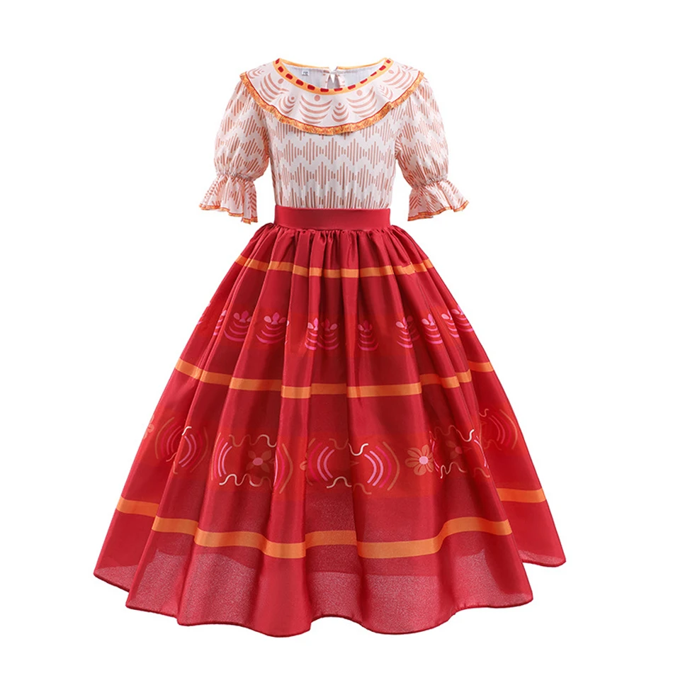 Girls Dolores Costume Kids Encanto Cosplay Princess Dress Children Birthday Carnival Party Vestido Madrigal Clothes Holiday Gift - Image 2