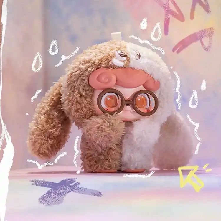 Q.Kid Mystery Boxes Emotional Furry Monster Plush Pendant Figurine Trendy Toy Collection Model Dolls Girl Bedroom Ornament Gift - Image 3