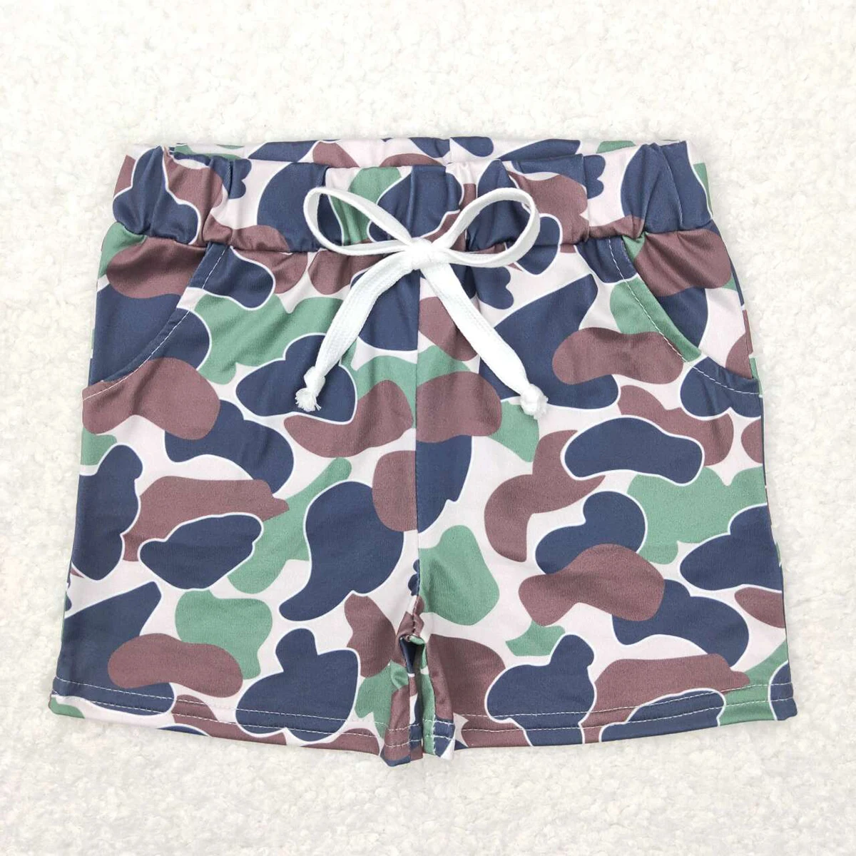 Wholesale Hot Sale RTS Kids Shorts For Baby Boys Girls Camouflage Pocket Shorts For Children Boutique Children's Clothing - Image 4