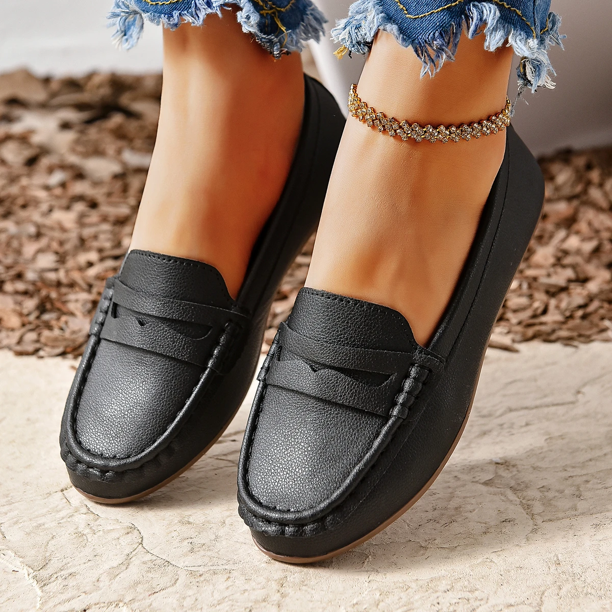 New Flats Shallow Loafers Women Walking Casual Shoes Designer Summer Comfort Soft Sole Shoes Brand Office Zapatillas De Mujer - Image 4