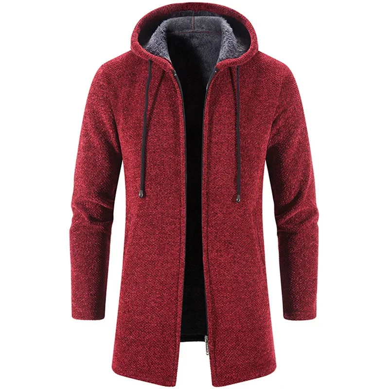 Men's Sweaters Coat Autumn Winter New Hot Warm Zipper Medium Long Cardigan Sweaters Man Casual Knitwear Sweatercoat mens clothes - Image 5