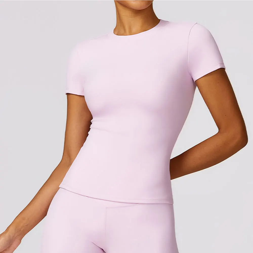 Yoga Shirts Women Top Quick Dry Running Tops Tights Push Up Workout Gym Clothes Female Short Sleeve Fitness Sports T-Shirts - Image 6