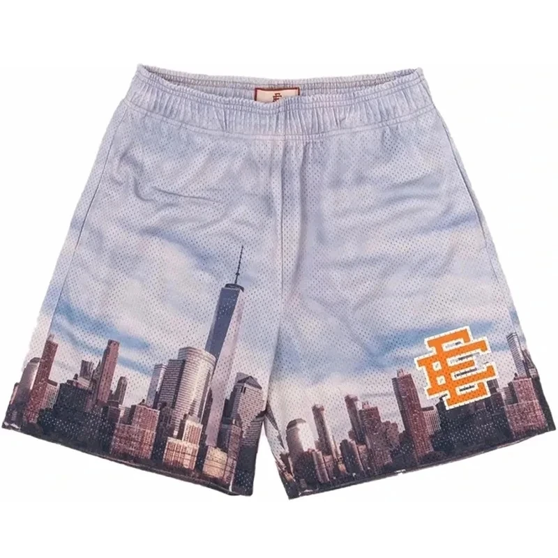 EE Eric Emanuel Basic Shorts 2024 men's fitness shorts beach pants sports mesh breathable Men's shorts Fashion mesh shorts men - Image 5