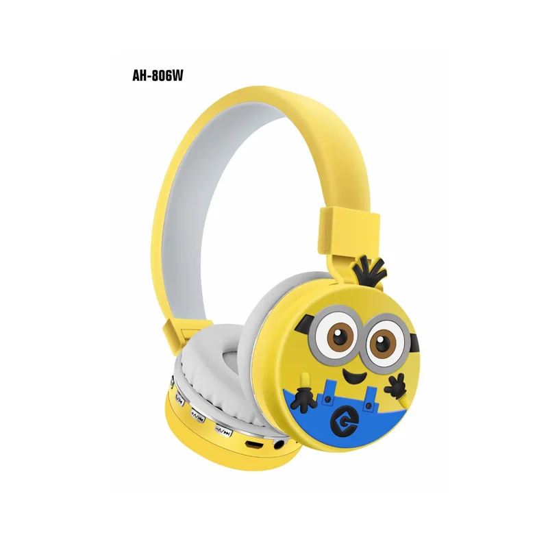 New Minions Bluetooth Earphones Wireless Earphones Anime Cartoon Stereo Earphones with Microphone Earphones for Christmas Gifts - Image 4