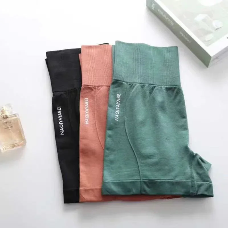 High Waist Sports Women's Fitness Shorts Seamless Thin Sports Shorts Women's Cycling Jogging Fitness - Image 5